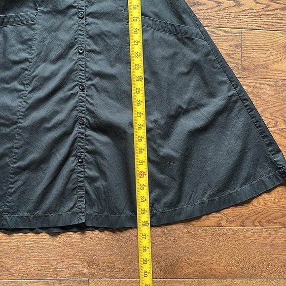 𝅺[h&m] Black Cotton Button up short dress - Picture 3 of 12